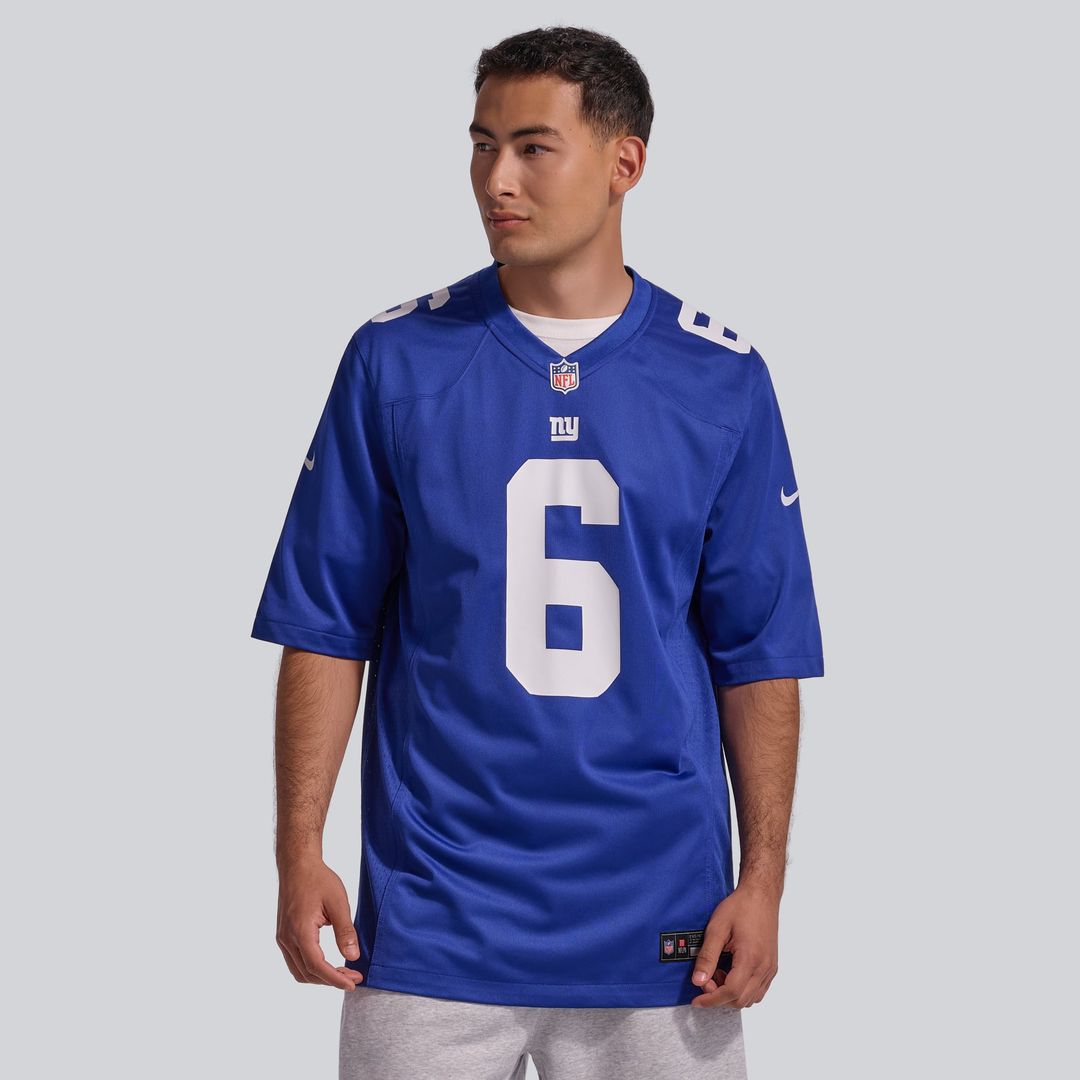 Jaxson Dart New York Giants Nike Royal Team Game Jersey