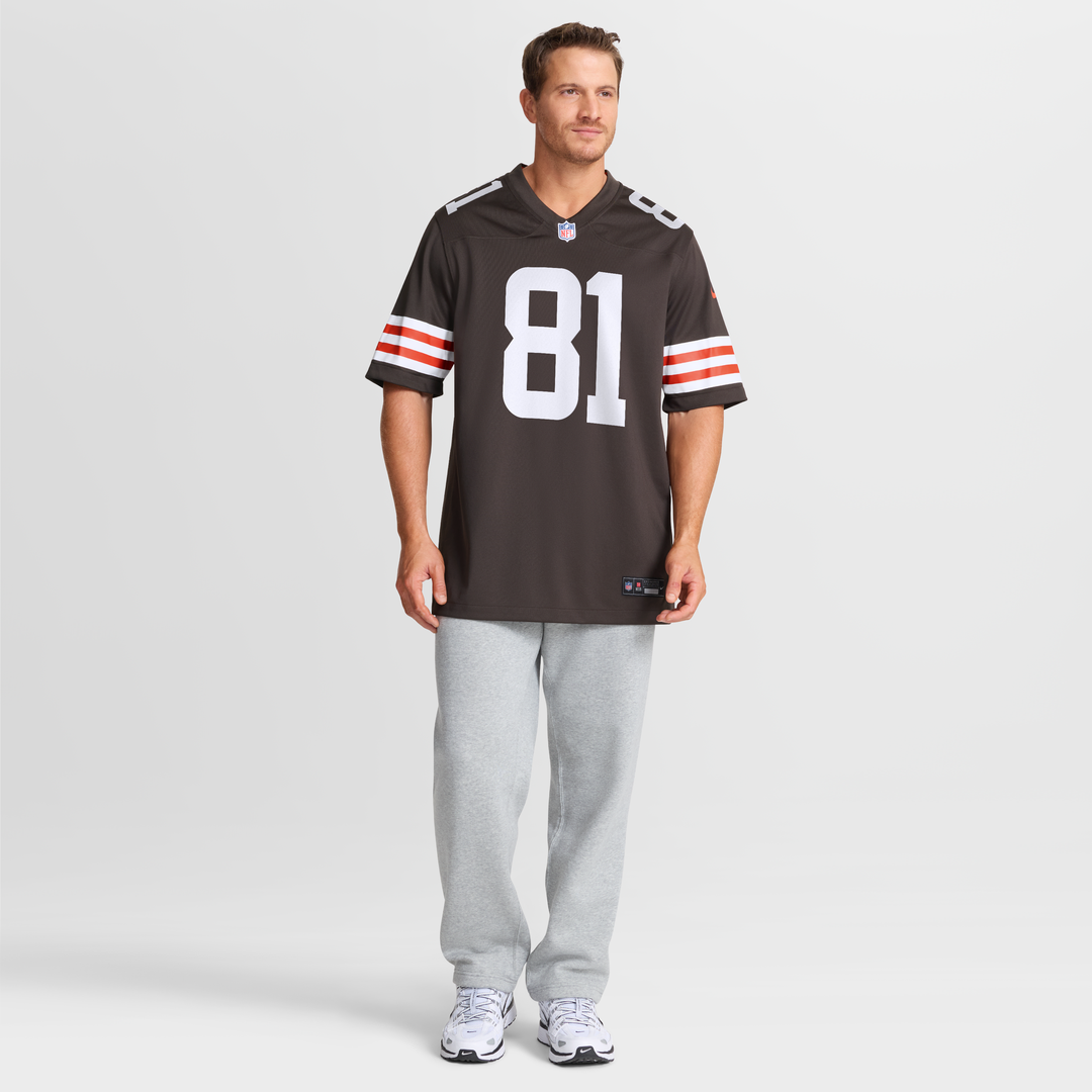 Luke Floriea Cleveland Browns Nike Brown Team Game Jersey