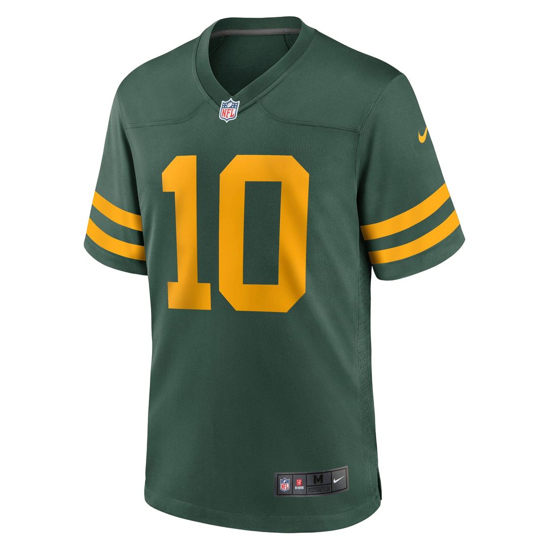 Jordan Love Green Bay Packers Nike Green Alternate Game Jersey