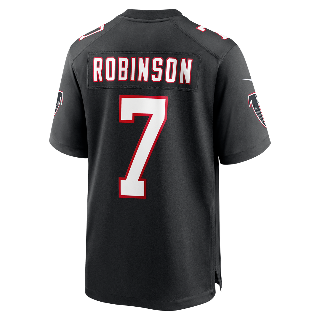 Bijan Robinson Atlanta Falcons Nike Black Throwback Game Jersey