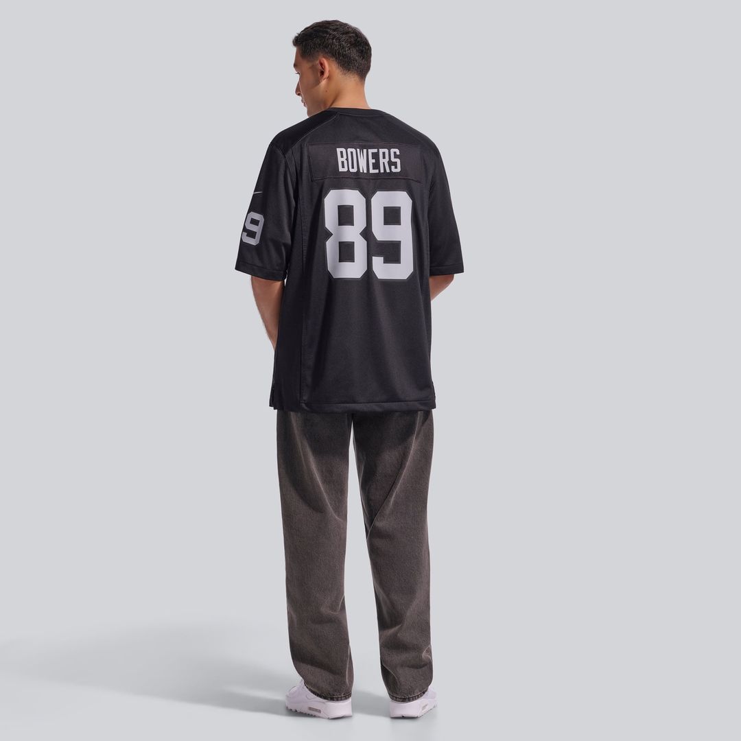 Brock Bowers Las Vegas Raiders Nike Black Player Game Jersey