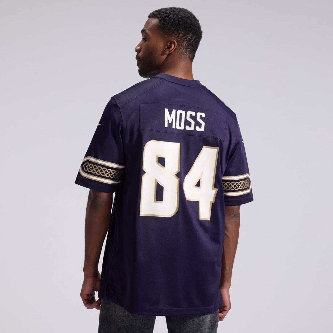 Randy Moss Minnesota Vikings Nike Purple 2026 Rivalries Collection Game Jersey