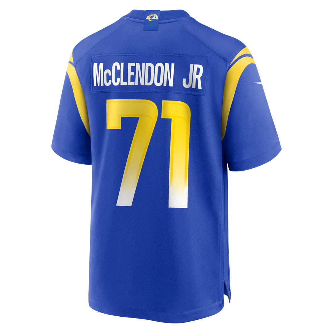 Warren McClendon Jr. Los Angeles Rams Nike Royal Team Game Jersey