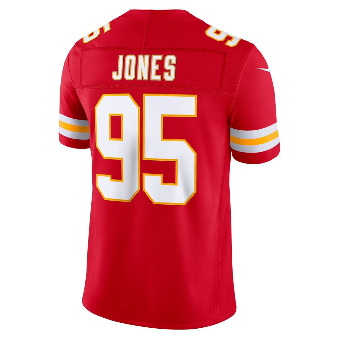Chris Jones Kansas City Chiefs Nike Red Team Vapor F.U.S.E. Stitched Limited Jersey