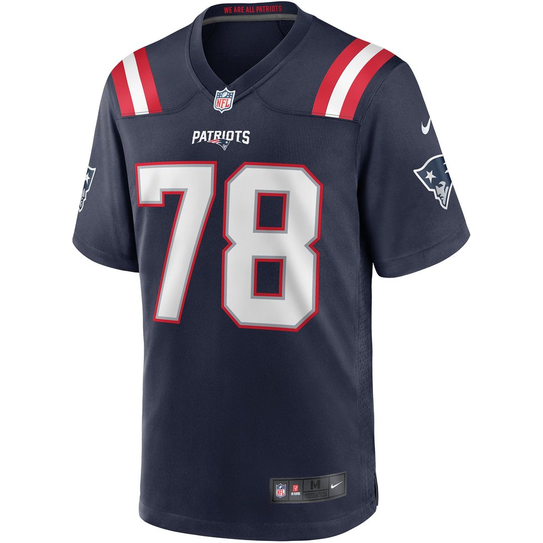 Bruce Armstrong New England Patriots Nike Navy Game Retired Player Jersey