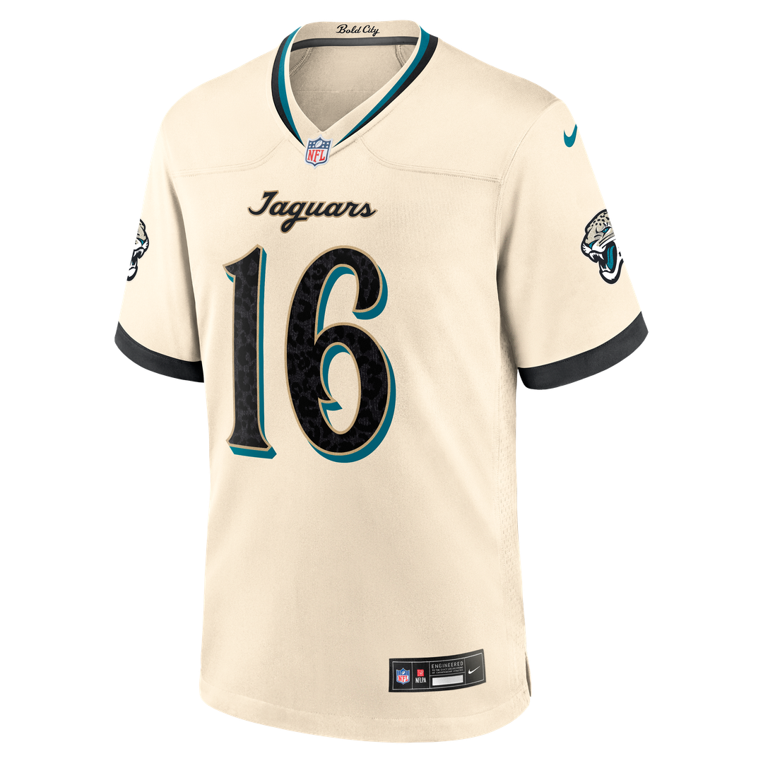 Trevor Lawrence Jacksonville Jaguars Nike Natural 2026 Rivalries Collection Game Jersey