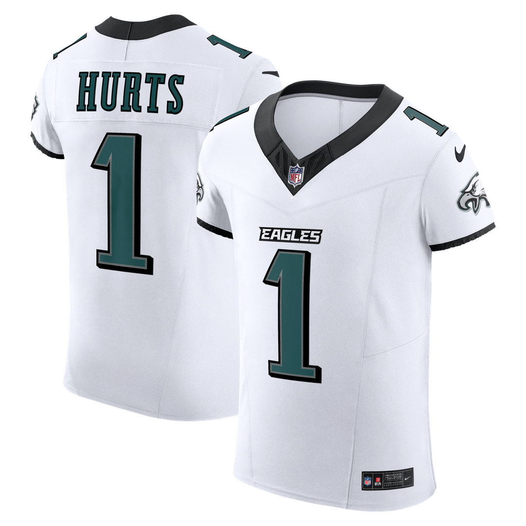 Jalen Hurts Philadelphia Eagles Nike White Vapor F.U.S.E. Elite Jersey