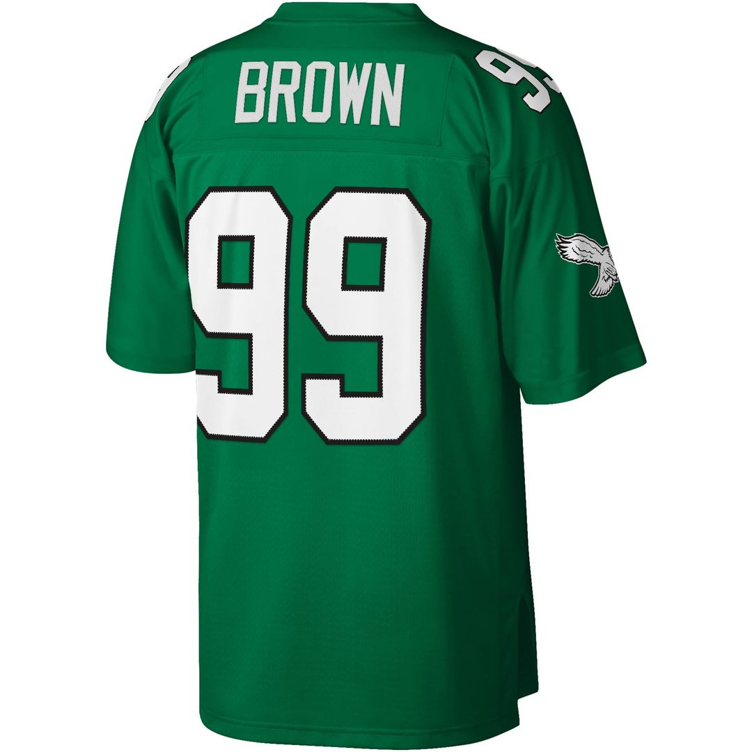 Jerome Brown Philadelphia Eagles Mitchell & Ness Kelly Green Legacy Replica Jersey