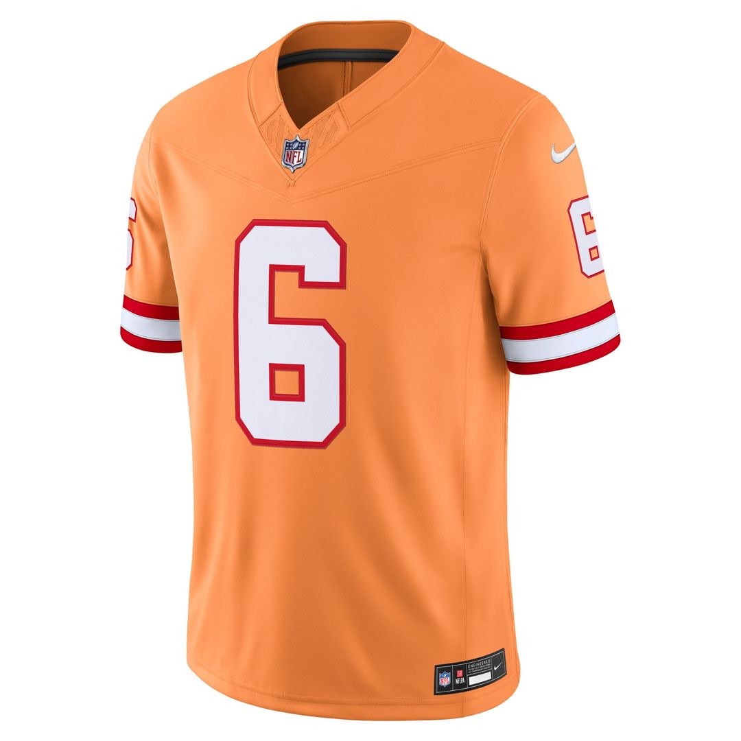 Baker Mayfield Tampa Bay Buccaneers Nike Creamsicle Alternate Vapor F.U.S.E. Stitched Limited Jersey