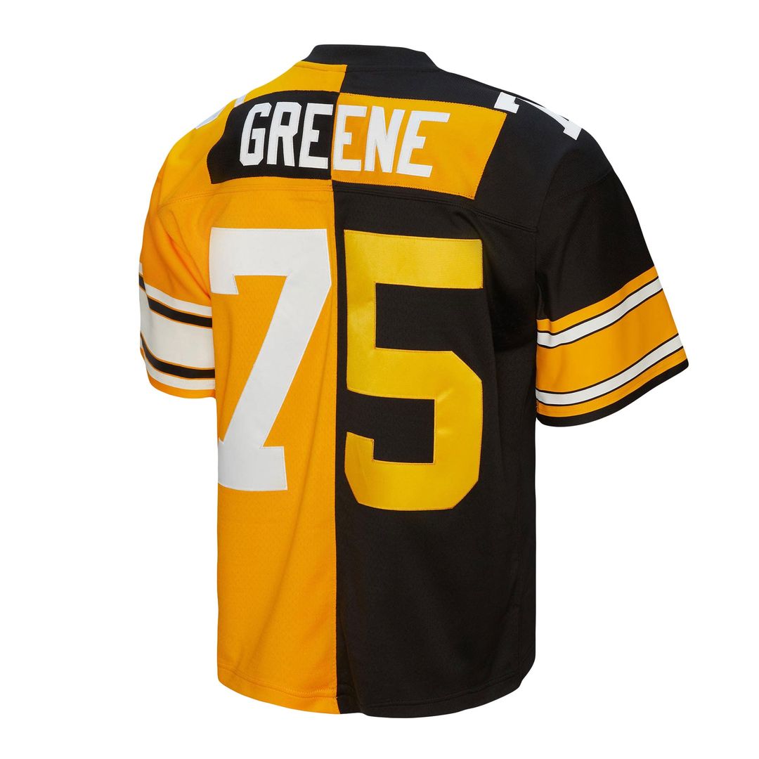 Joe Greene Pittsburgh Steelers Mitchell & Ness Black/Gold 1976 Split Legacy Replica Jersey
