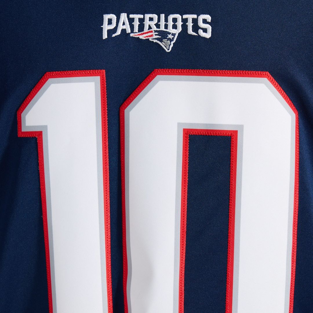 Drake Maye New England Patriots Nike Navy Team Vapor F.U.S.E. Stitched Limited Jersey