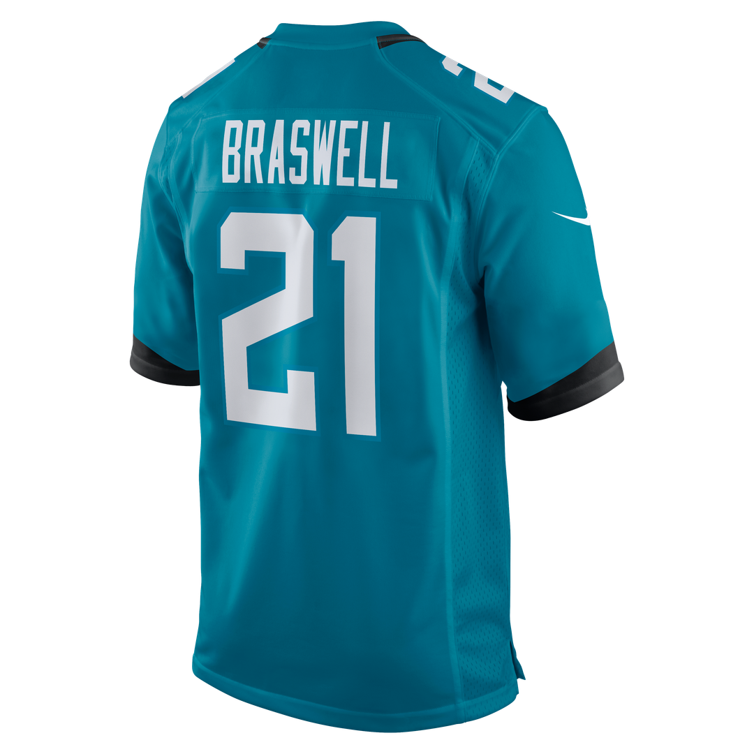 Christian Braswell Jacksonville Jaguars Nike Teal Team Game Jersey