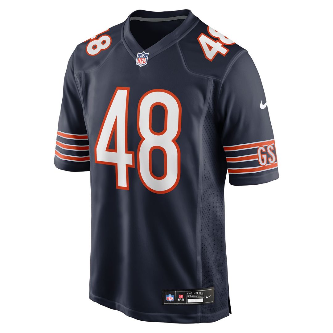 D'Marco Jackson Chicago Bears Nike Navy Team Game Jersey