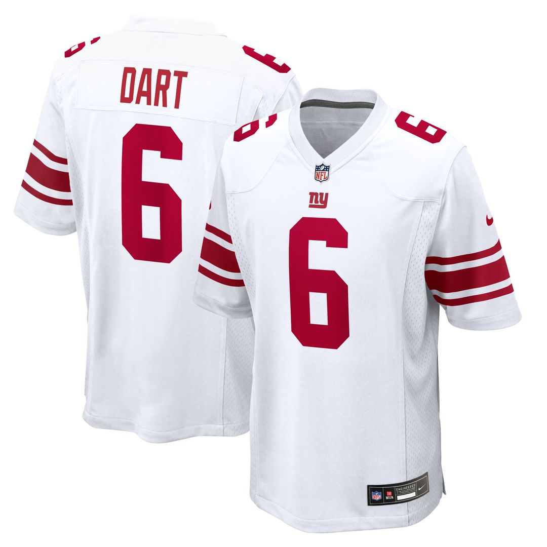 Jaxson Dart New York Giants Nike Red Alternate Century Red Game Jersey