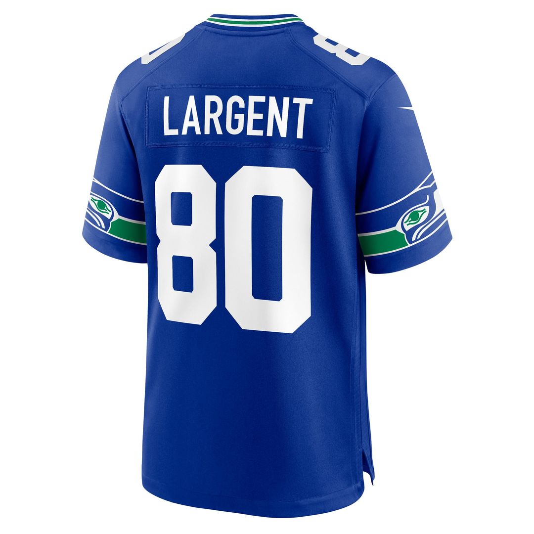 Steve Largent Seattle Seahawks Nike Royal Throwback Retired Player Game Jersey