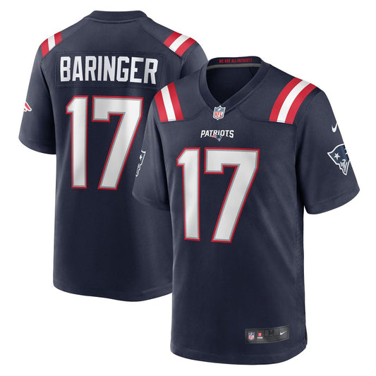 Bryce Baringer New England Patriots Nike Navy Team Game Jersey