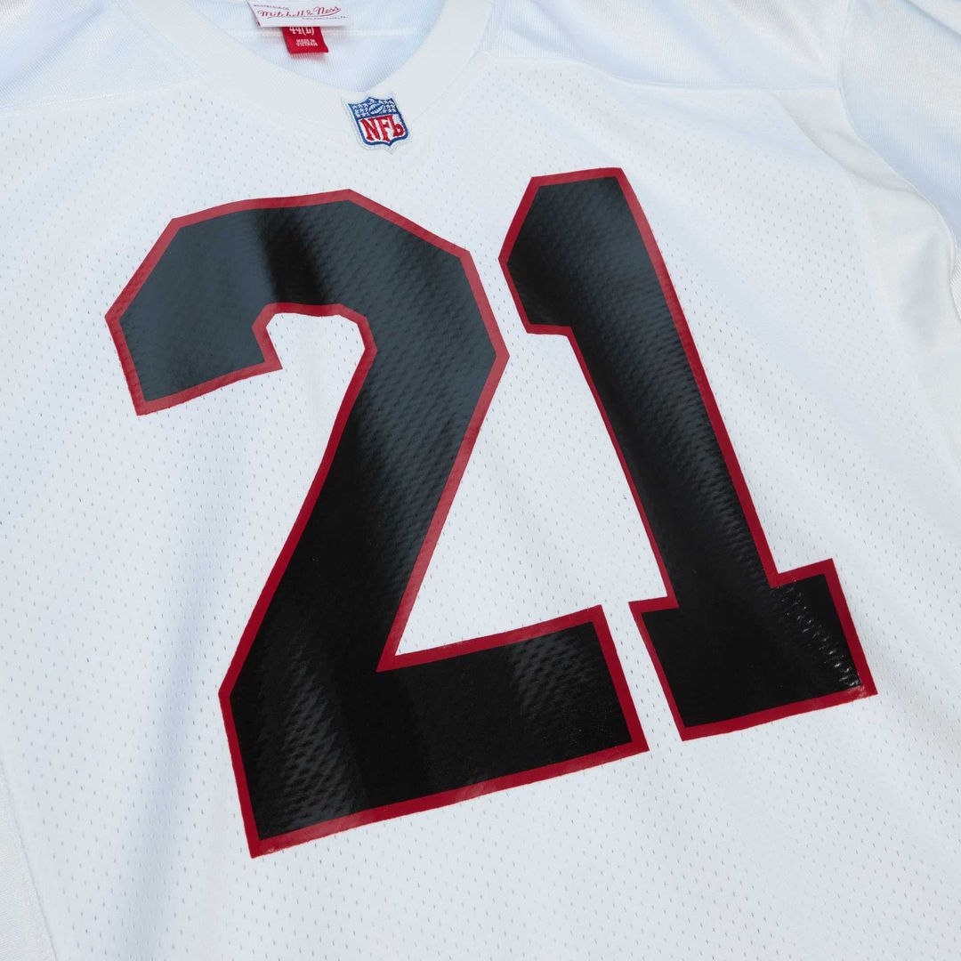 Deion Sanders Atlanta Falcons 1991 Mitchell & Ness White Authentic Throwback Retired Player Jersey