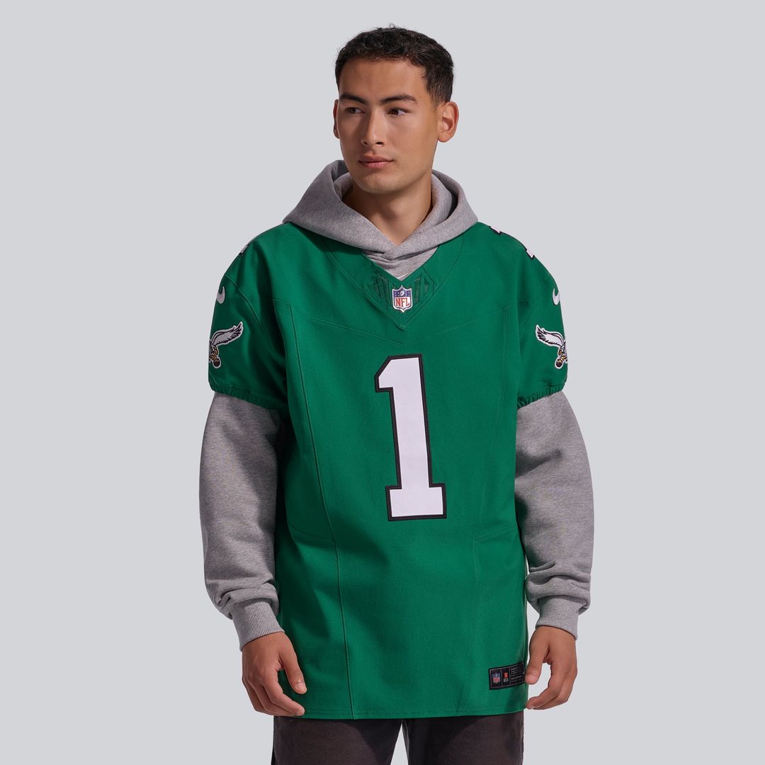 Jalen Hurts Philadelphia Eagles Nike Midnight Green Team Vapor F.U.S.E. Elite Jersey