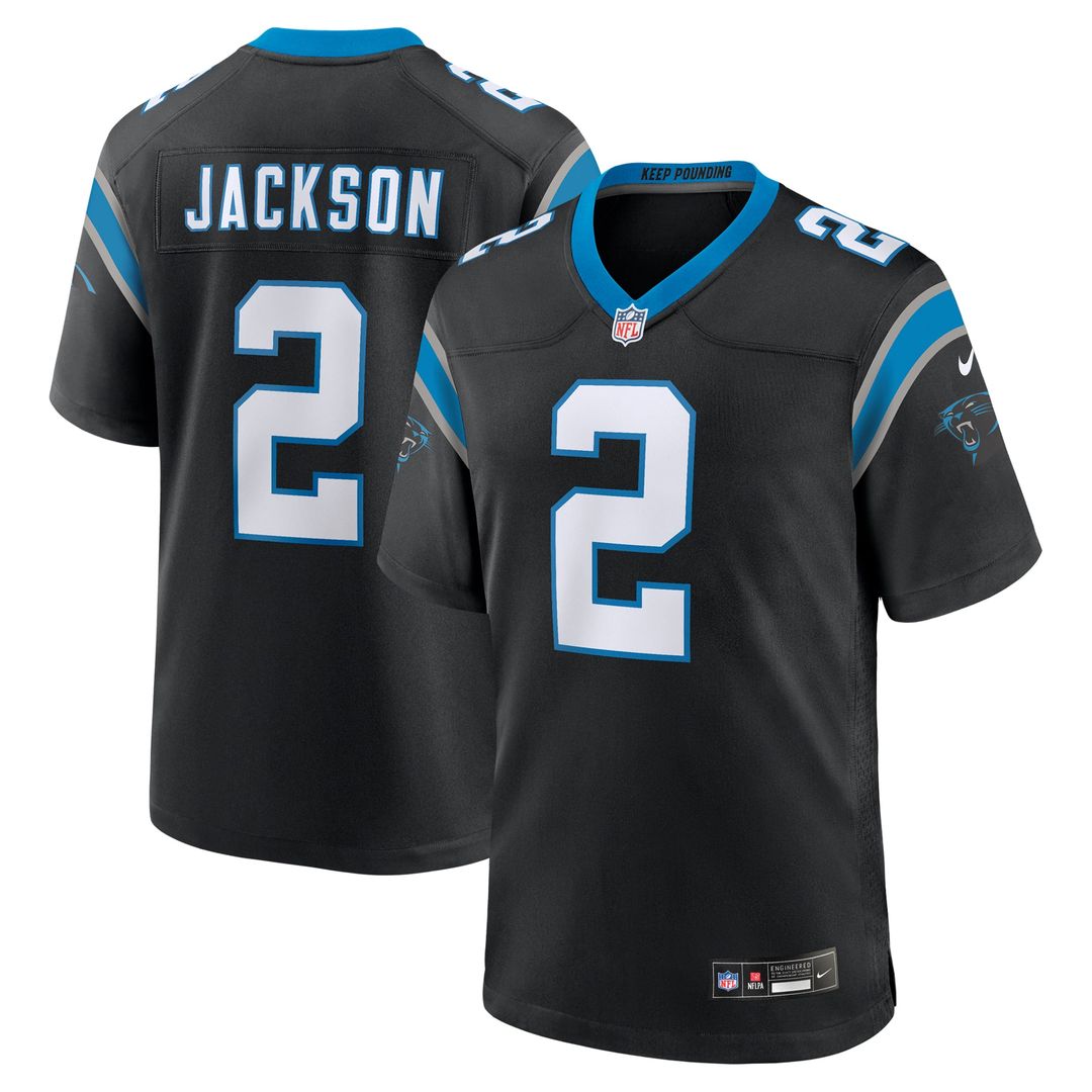 Mike Jackson Carolina Panthers Nike Black Game Jersey