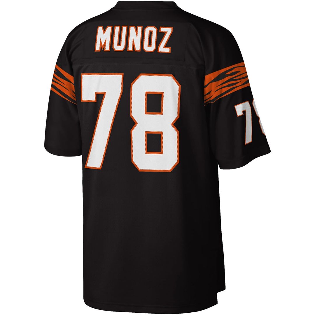 Anthony Muñoz Cincinnati Bengals Mitchell & Ness Black Legacy Replica Jersey