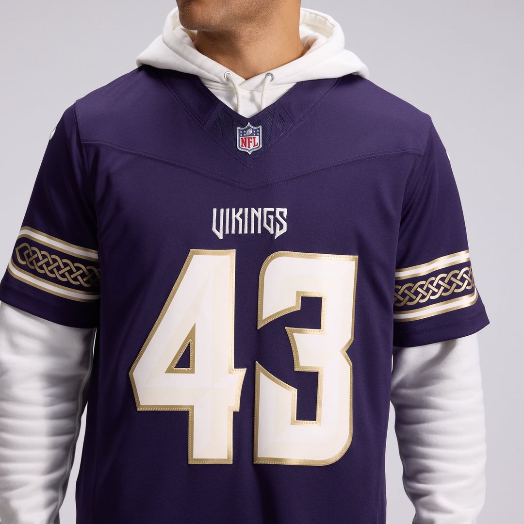 Andrew Van Ginkel Minnesota Vikings Nike Purple 2026 Rivalries Collection Stitched Limited Jersey