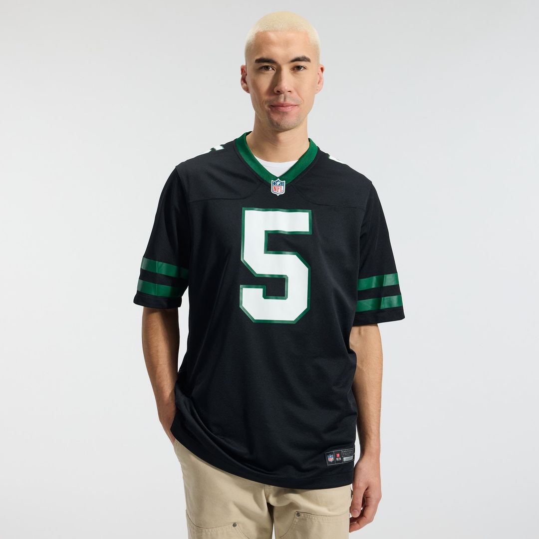 Garrett Wilson New York Jets Nike Legacy Green Game Jersey
