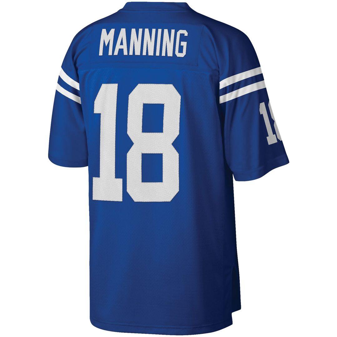 Peyton Manning Indianapolis Colts Mitchell & Ness Royal Big & Tall 1998 Retired Player Replica Jersey