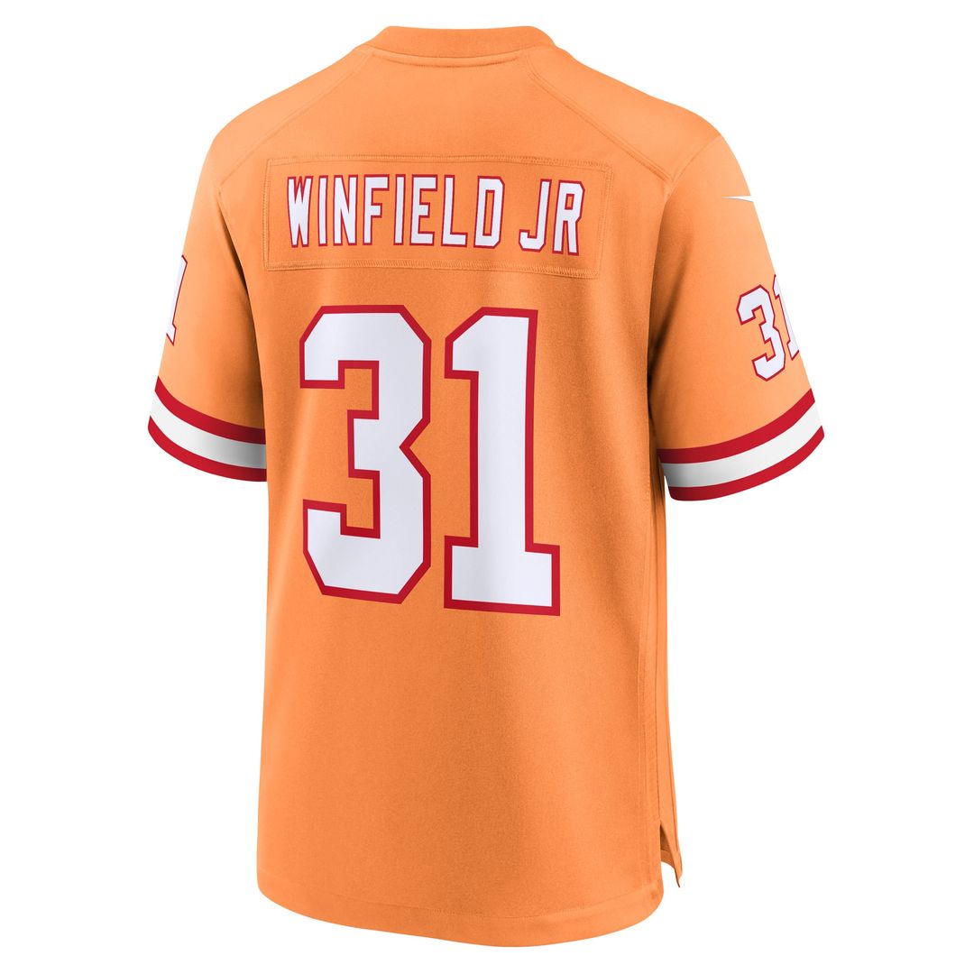 Antoine Winfield Jr. Tampa Bay Buccaneers Nike Orange Throwback Game Jersey