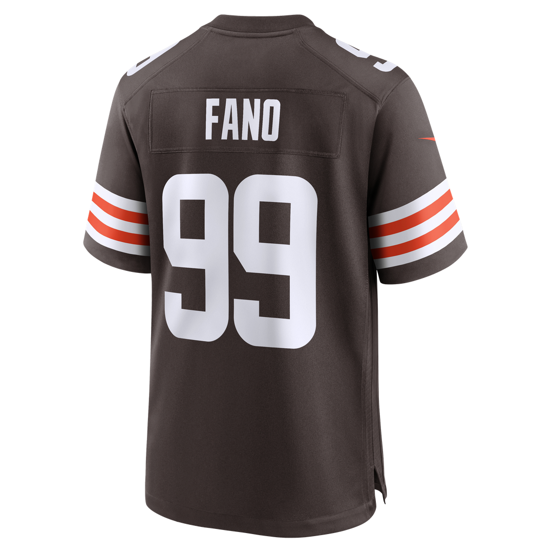 Logan Fano Cleveland Browns Nike Brown Team Game Jersey