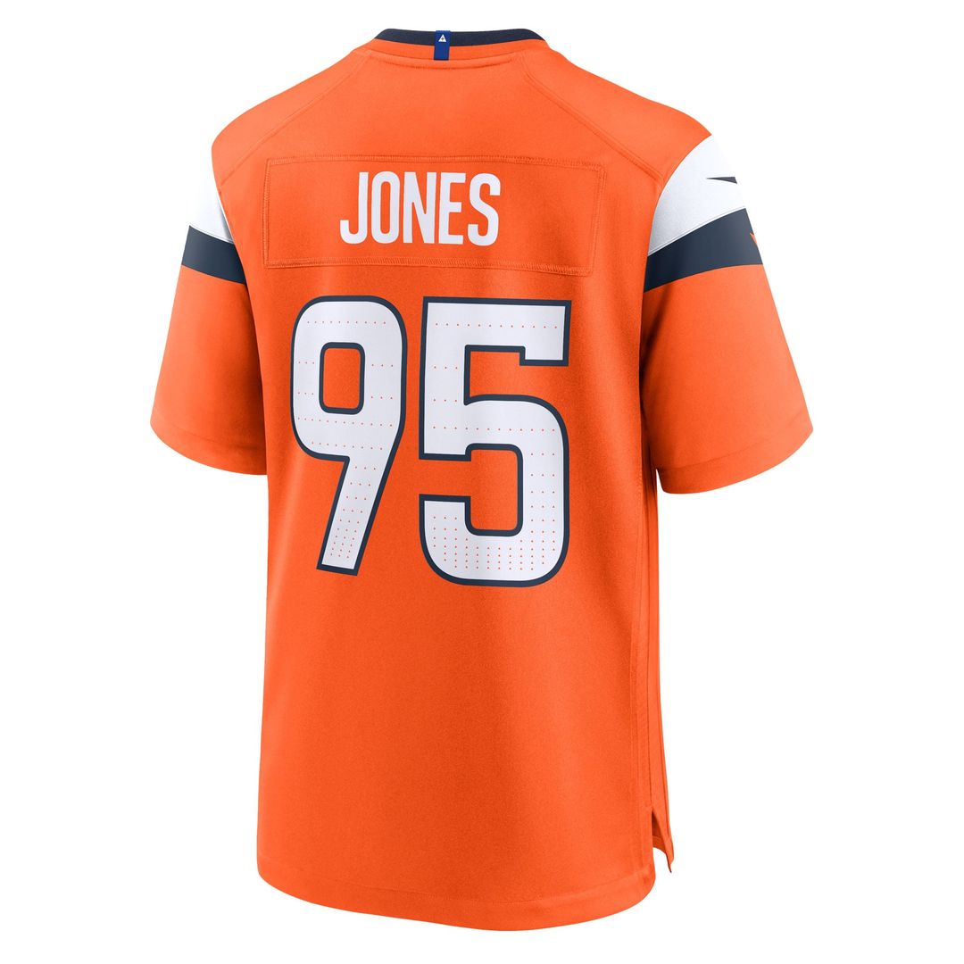 Sai'vion Jones Denver Broncos Nike Orange Team Game Jersey