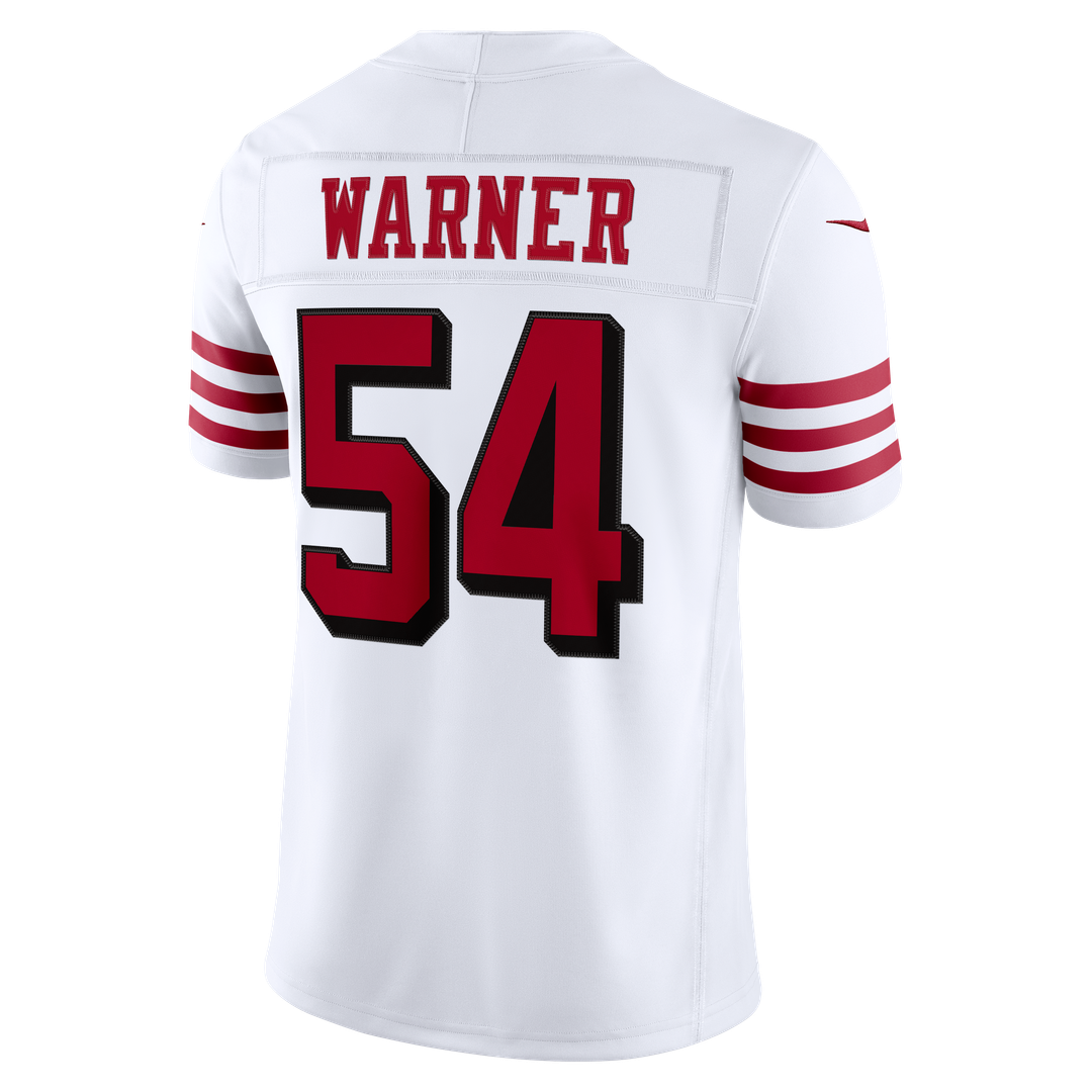 Fred Warner San Francisco 49ers Nike White Alternate Vapor F.U.S.E. Stitched Limited Jersey