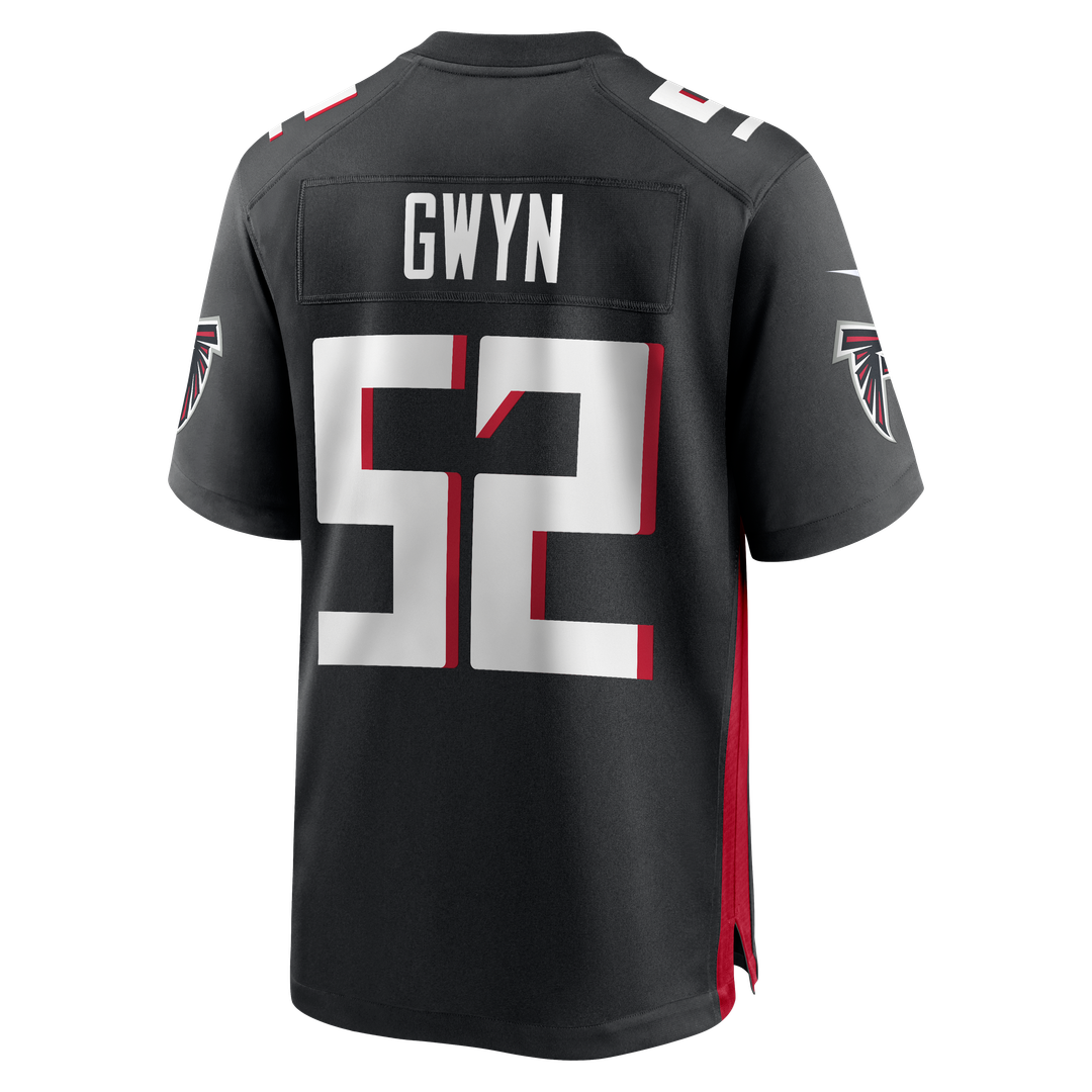 Jovaughn Gwyn Atlanta Falcons Nike Black Team Game Jersey