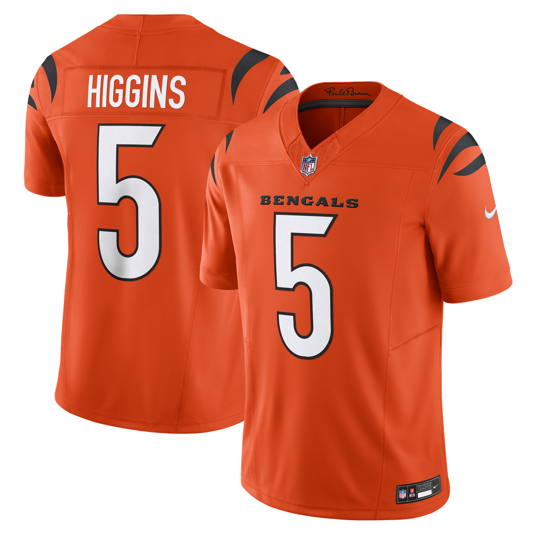 Tee Higgins Cincinnati Bengals Nike Orange Vapor F.U.S.E. Limited Jersey