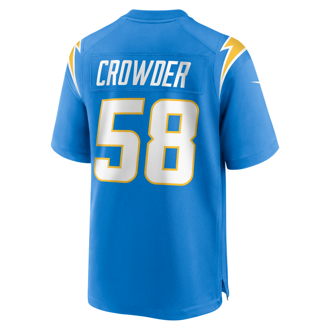 Tae Crowder Los Angeles Chargers Nike Powder Blue Team Game Jersey