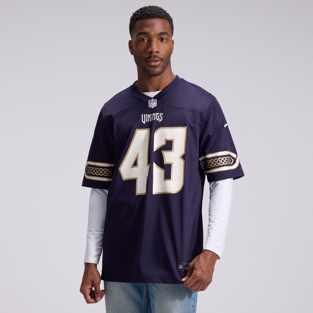 Andrew Van Ginkel Minnesota Vikings Nike Purple 2026 Rivalries Collection Game Jersey