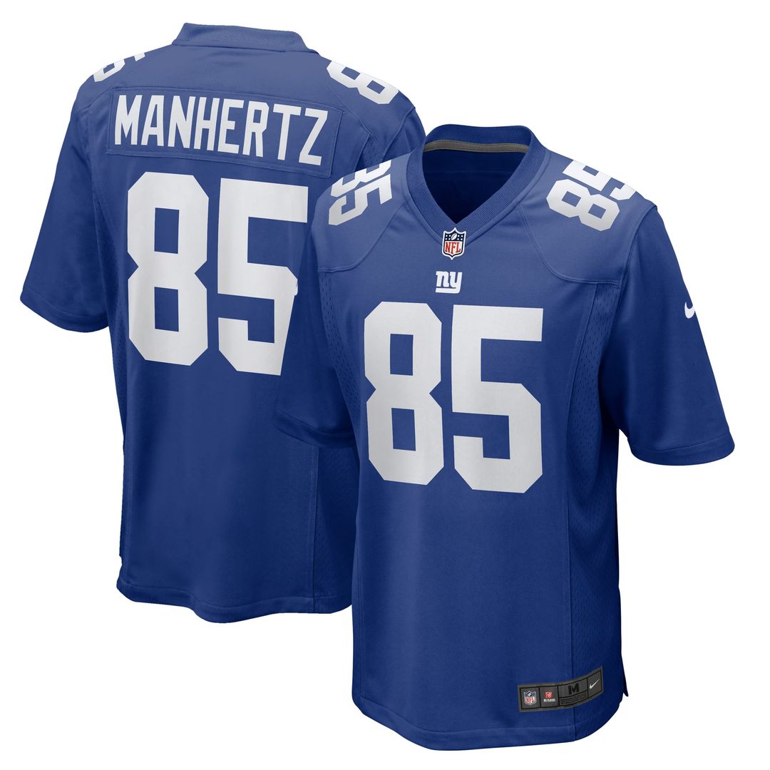 Chris Manhertz New York Giants Nike Royal Team Game Jersey