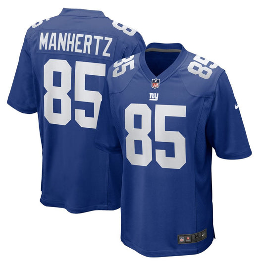 Chris Manhertz New York Giants Nike Royal Team Game Jersey