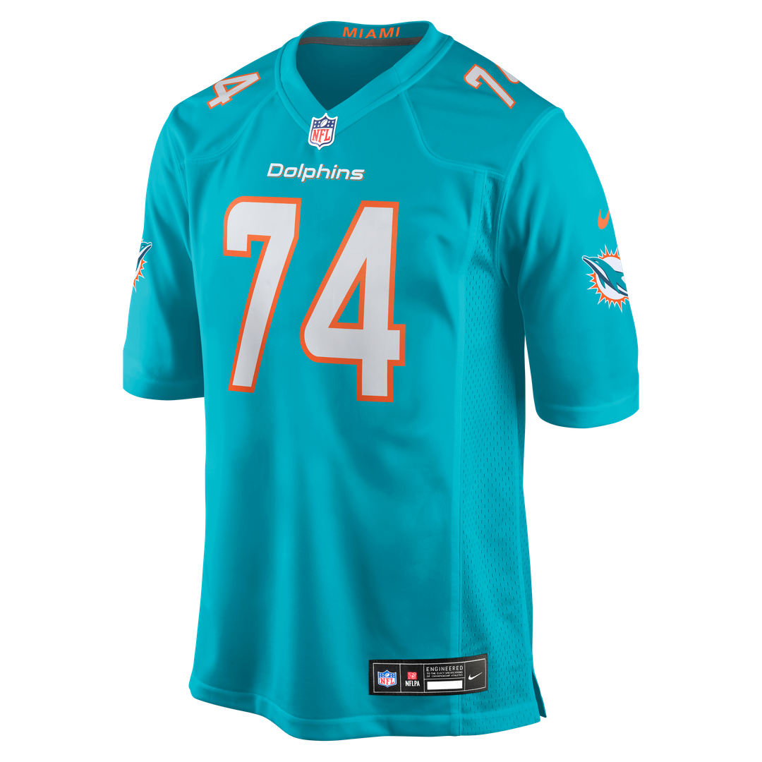 Kadyn Proctor Miami Dolphins Nike Aqua Team Game Jersey