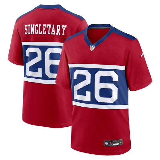 Devin Singletary New York Giants Nike Century Red Alternate Player Game Jersey