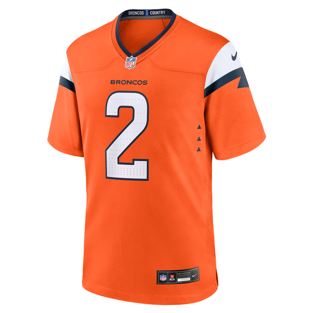 Patrick Surtain II Denver Broncos Nike Orange Team Game Jersey