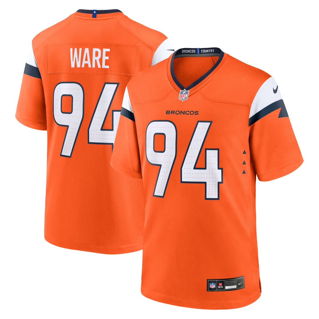 DeMarcus Ware Denver Broncos Nike Orange Team Retired Game Jersey