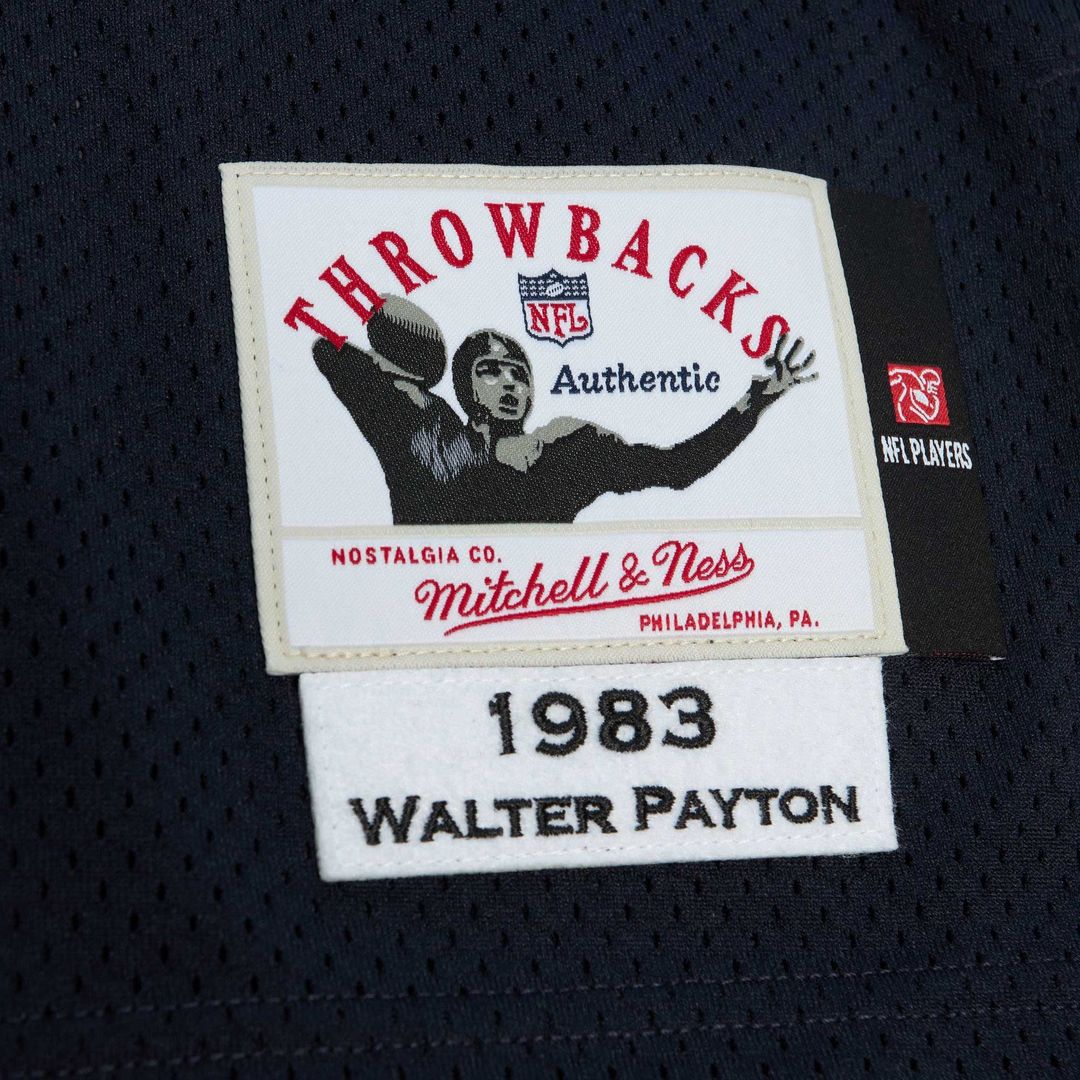 Walter Payton Chicago Bears 1985 Mitchell & Ness White Authentic Throwback Retired Player Jersey