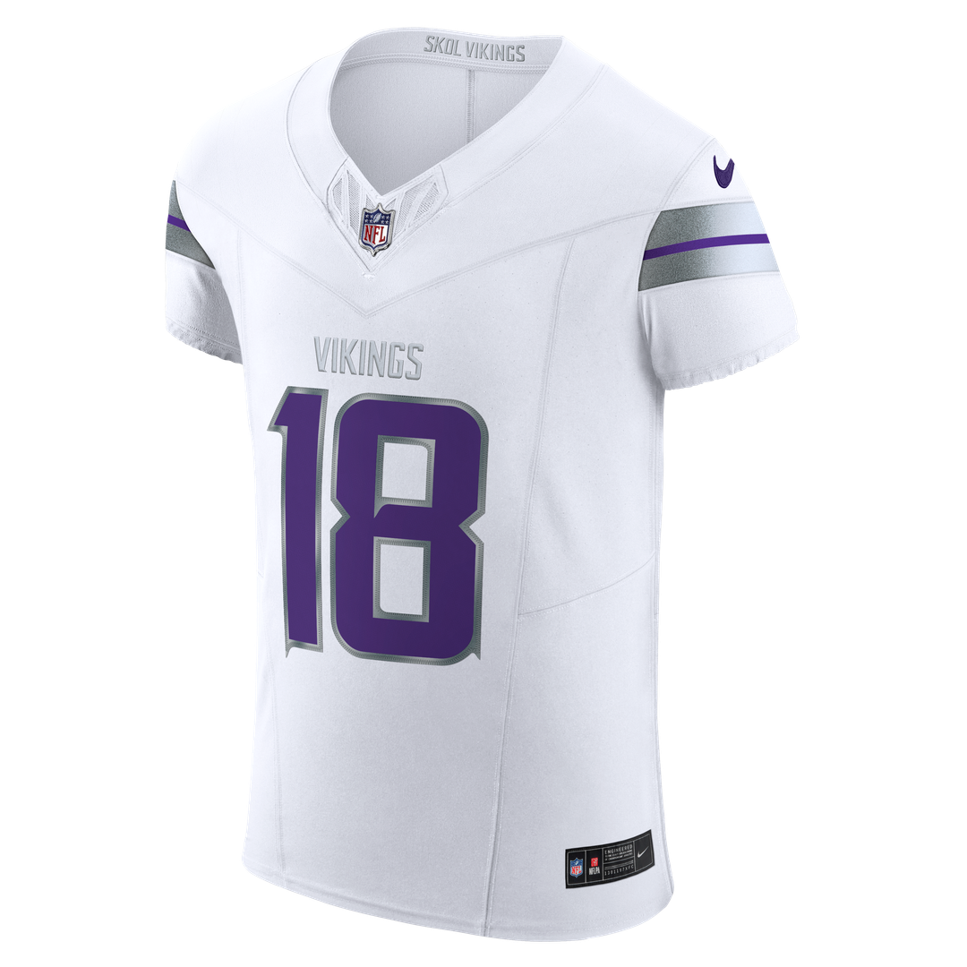 Justin Jefferson Minnesota Vikings Nike White Alternate Vapor F.U.S.E. Elite Player Jersey
