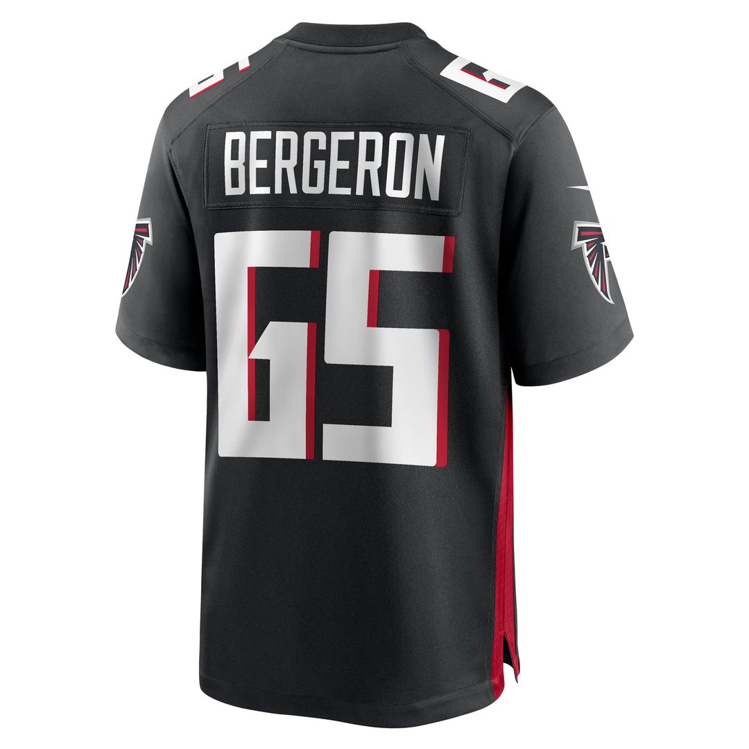 Matthew Bergeron Atlanta Falcons Nike Black Team Game Jersey