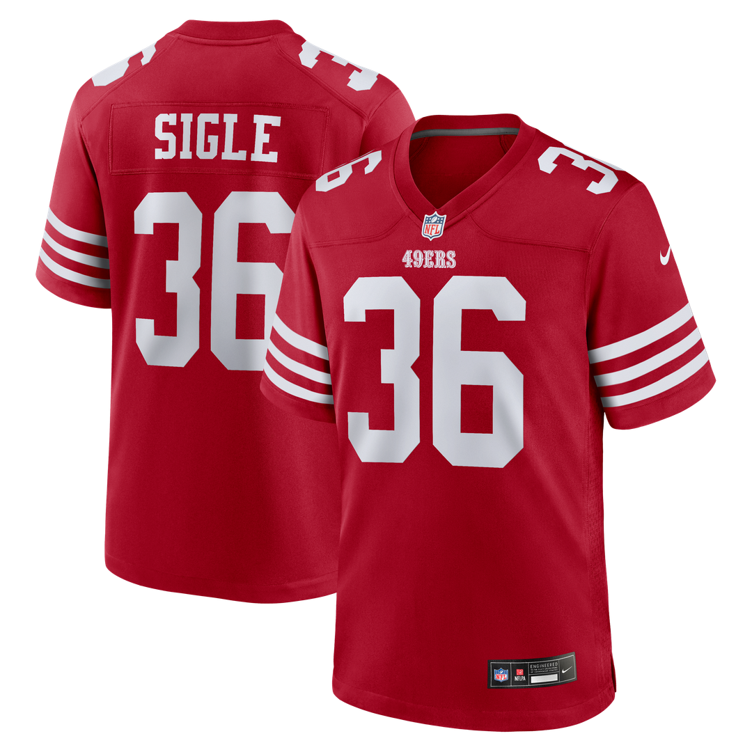 Marques Sigle San Francisco 49ers Nike Scarlet Team Game Jersey
