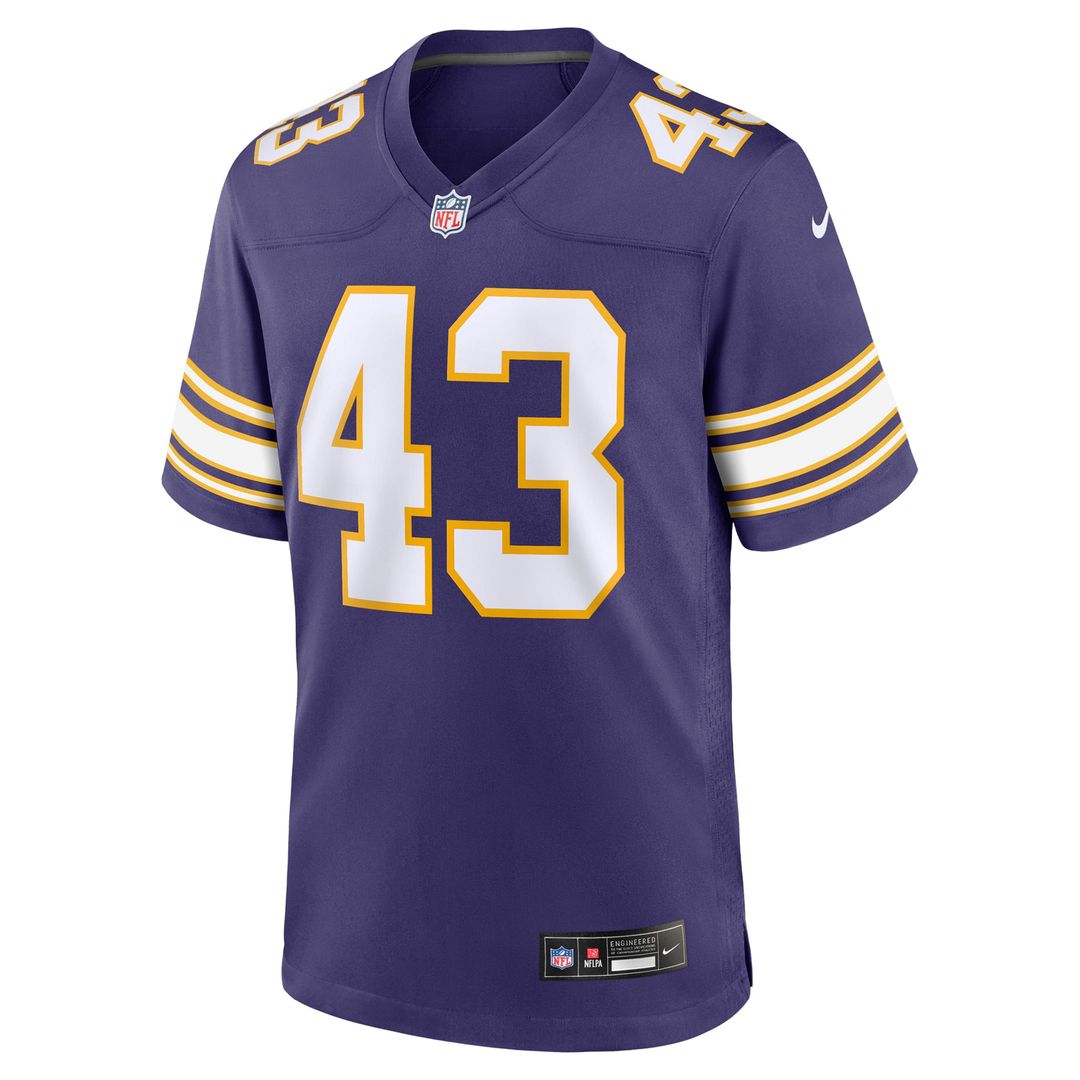 Andrew Van Ginkel Minnesota Vikings Nike Purple Alternate Game Jersey