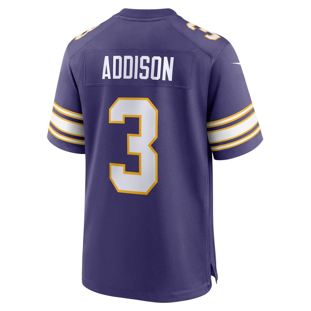 Jordan Addison Minnesota Vikings Nike Purple Alternate Game Jersey