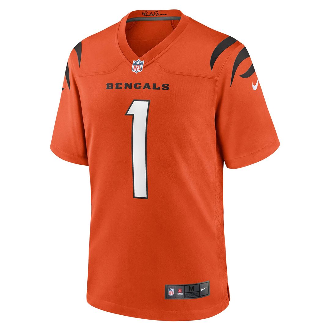 Ja'Marr Chase Cincinnati Bengals Nike Orange Alternate Game Jersey