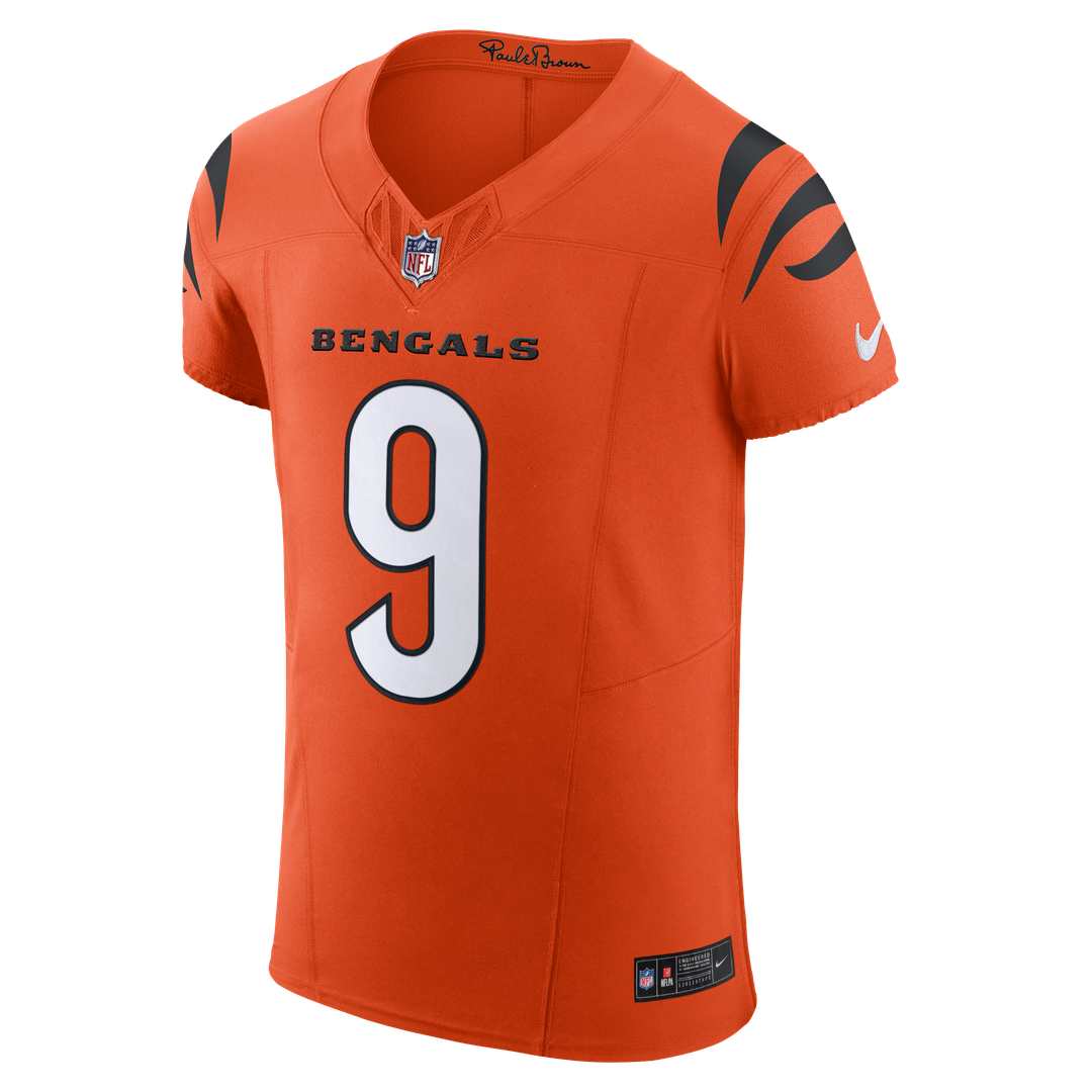 Joe Burrow Cincinnati Bengals Nike Orange Team Vapor F.U.S.E. Elite Jersey