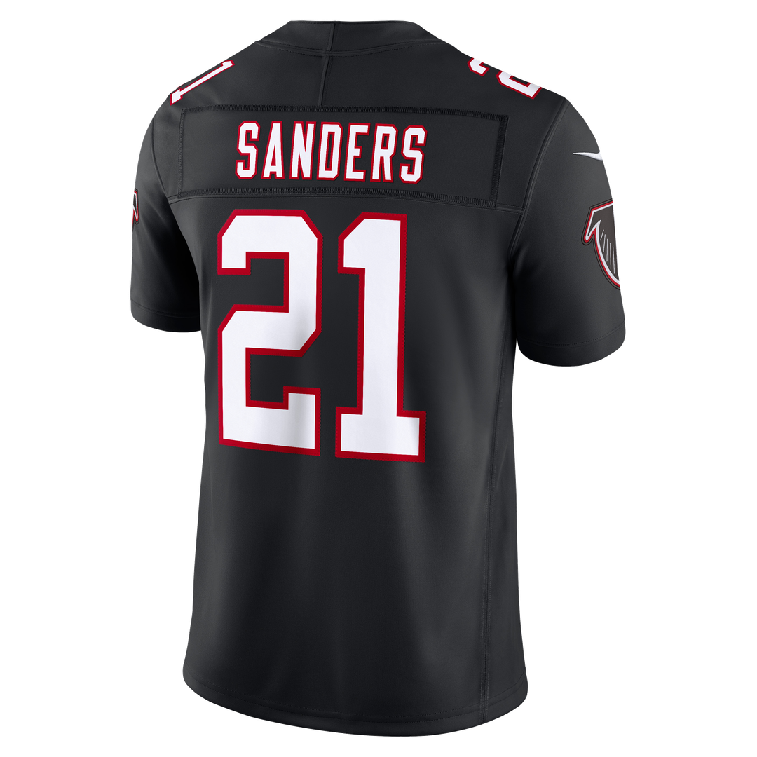 Deion Sanders Atlanta Falcons Nike Black Alternate Throwback Vapor F.U.S.E. Stitched Retired Limited Jersey